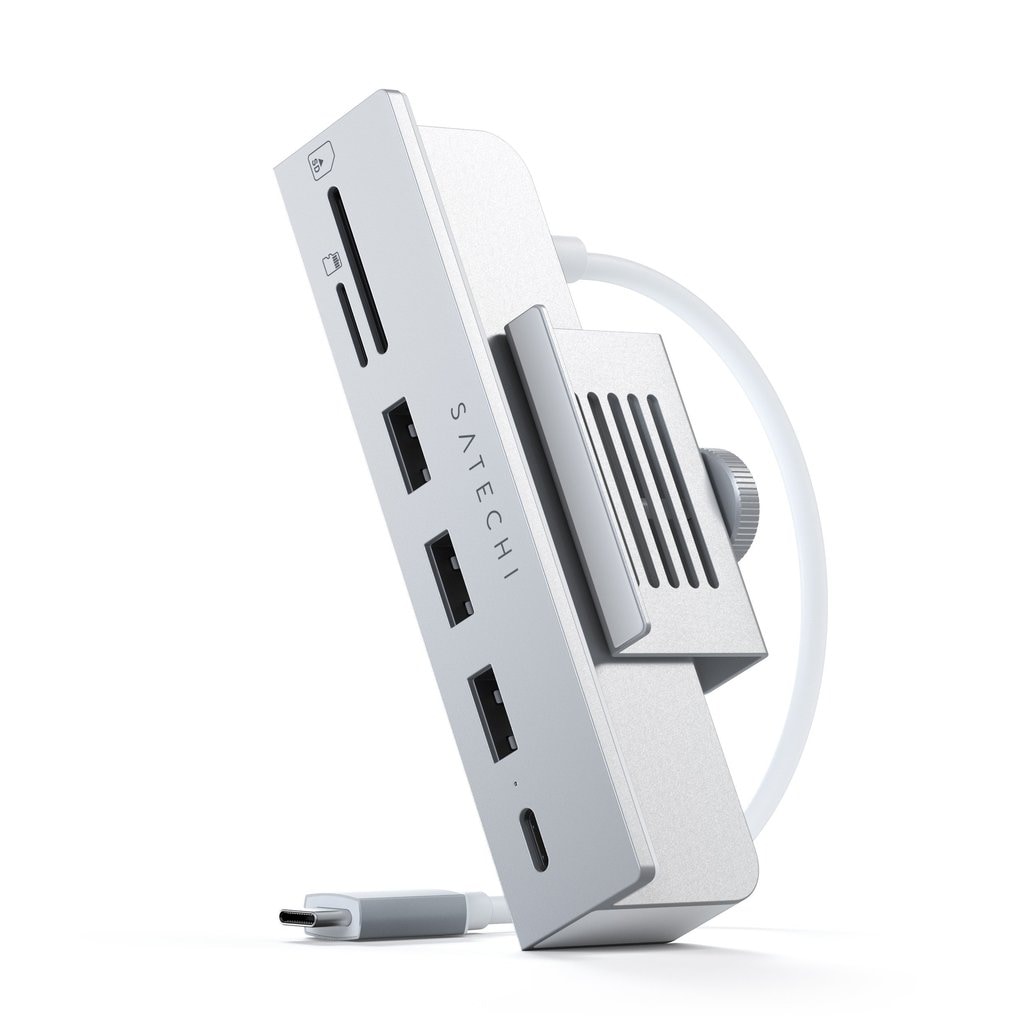 Satechi Aluminum USB-C Clamp Hub for 24" iMac silver ST-UCICHS