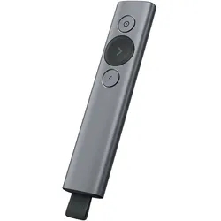 Logitech Spotlight Bluetooth/RF Grau Funk-Presenter Bluetooth/2.4GHz 30m max 85mAh LiPo Gyroscope 49.2 g