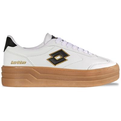 Sneaker LOTTO, Damen, Gr. 37, weiß, schwarz, Synthetik, Schuhe Sneaker, - mit gepolsterter Schaftkante