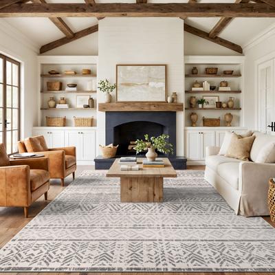 The Curated Nomad Midtown Geometric Distressed Bohemian Rug