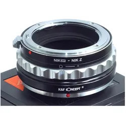 K&F Concept High Precision Lens Adapter Mount, NIK (G)-NIK Z, Objektivadapter, Schwarz