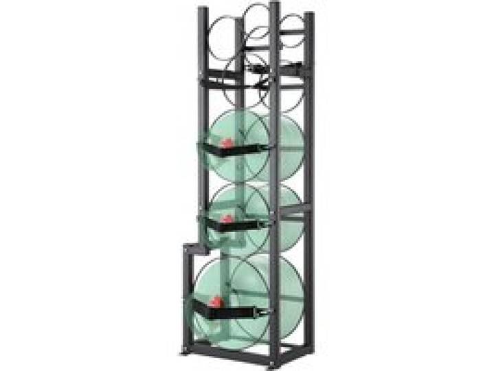 VEVOR Rack Bouteille de Gaz, Capacité 1x22,7 kg, 2x13,6 kg, 3 Autres Petits, Support de Cylindre de Réfrigérant 39,5x33x126,5 cm, Rayonnage Stockage pour Fréon, Gaz, Oxygène, Azote, Fluide Frigorigène
