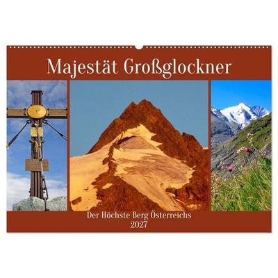 Majestät Großglockner (Wandkalender 2027 DIN A2 quer), CALVENDO Monatskalender