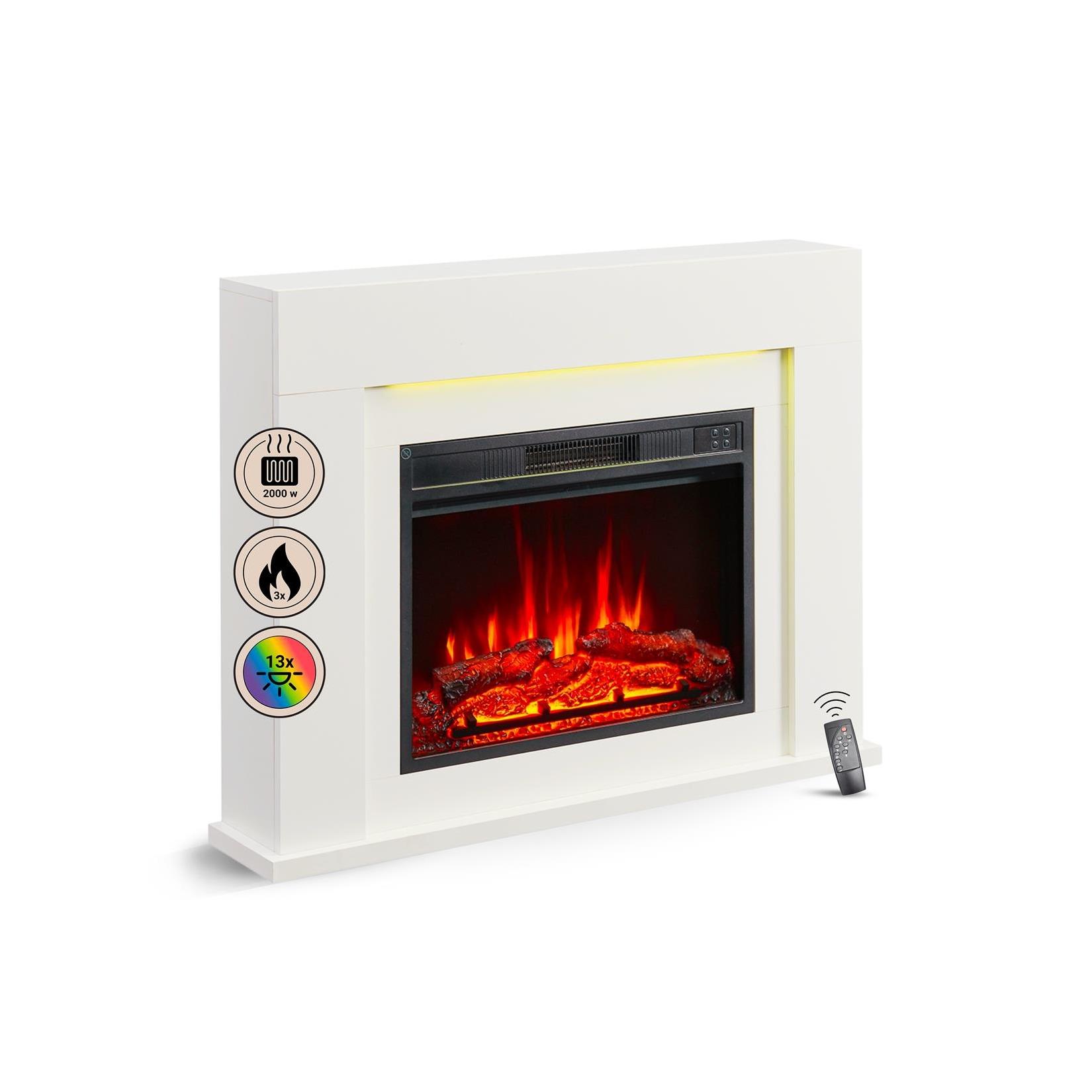 BALDERIA Finn Design (weiss) Elektro-Standkamin