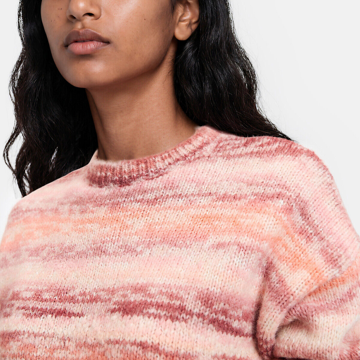 LA REDOUTE COLLECTIONS Pull col rond, effet tie and dye