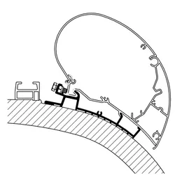 Thule Carthago Chic Adapter für Serie 6 / 4,5 Meter