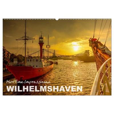 Maritime Impressionen Wilhelmshaven (Wandkalender 2027 DIN A2 quer), CALVENDO Monatskalender