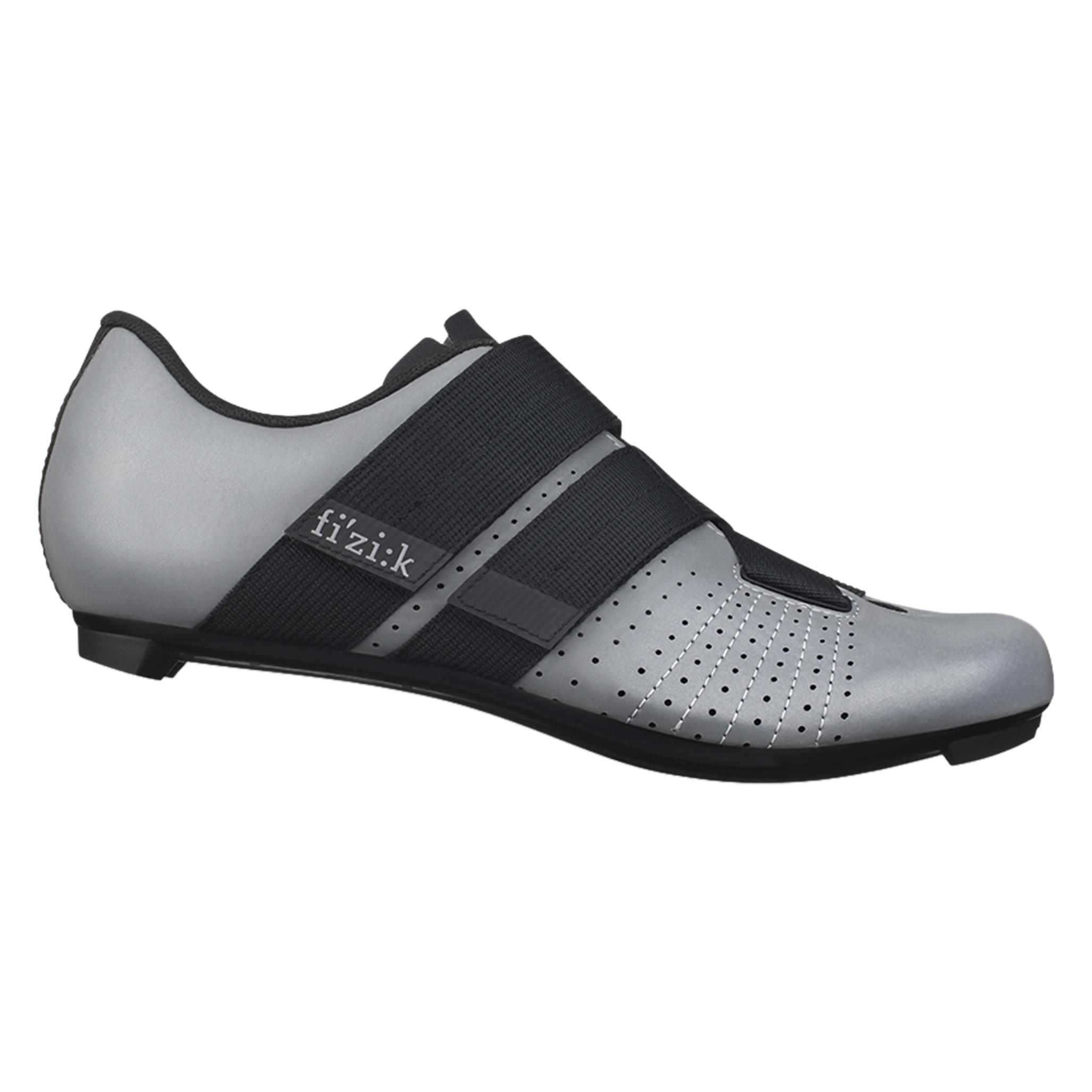 Fizik Tempo Powerstrap R5 Radschuhe (41) (8132433-REFLECT GREY-BLACK-41)