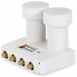 Opticum LMQP-04H Monoblock Quad 6° Astra-Hotbird (Single LNB, 40mm), LNB, Weiss