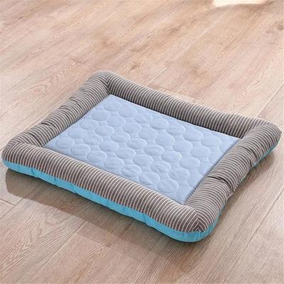 Uplifted Finds Breathable Ice Silk Cooling Pad For Dogs & Cats blue Cooling l