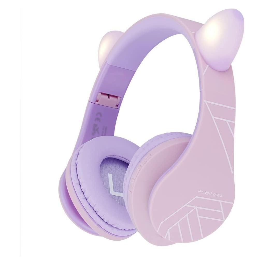 PowerLocus P2 Kids Cat Ears Bluetooth (PWL-P2KIDSCAT-PURPLEPINK)