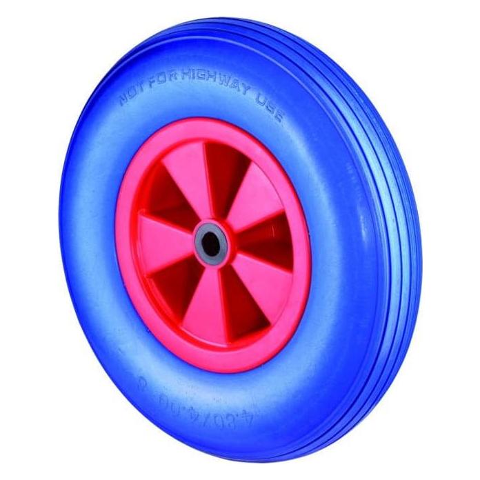 BS Rollen Polyurethanrad Rad-Ø 260 mm Tragfähigkeit 160 kg pannensicher Kunststoff Stollen (D16.260)