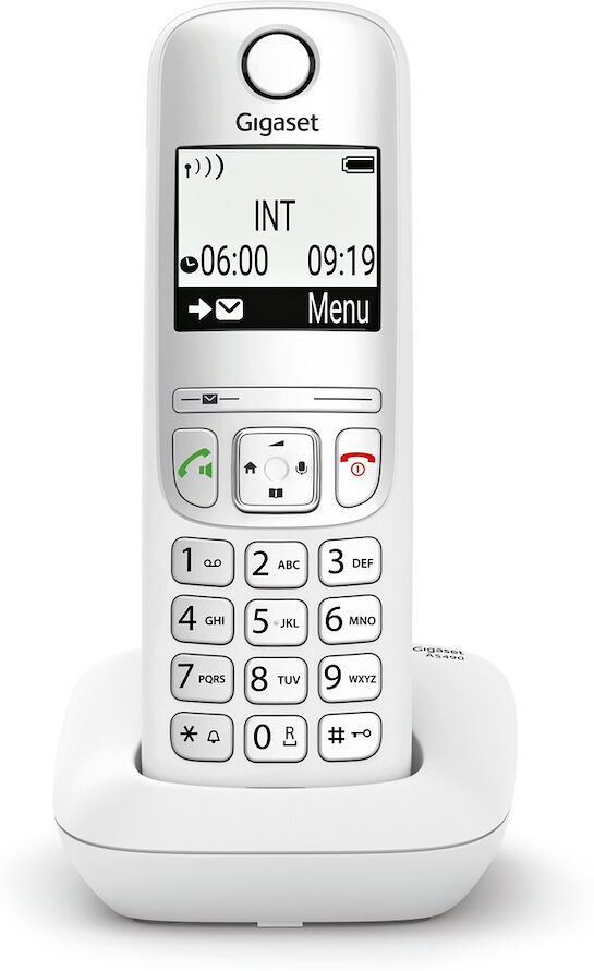 Siemens Telefono cordless Gigaset AS490 bianco con vivavoce