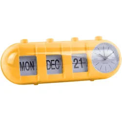 Karlsson, Wecker, Retro Tube Calendar Flip
