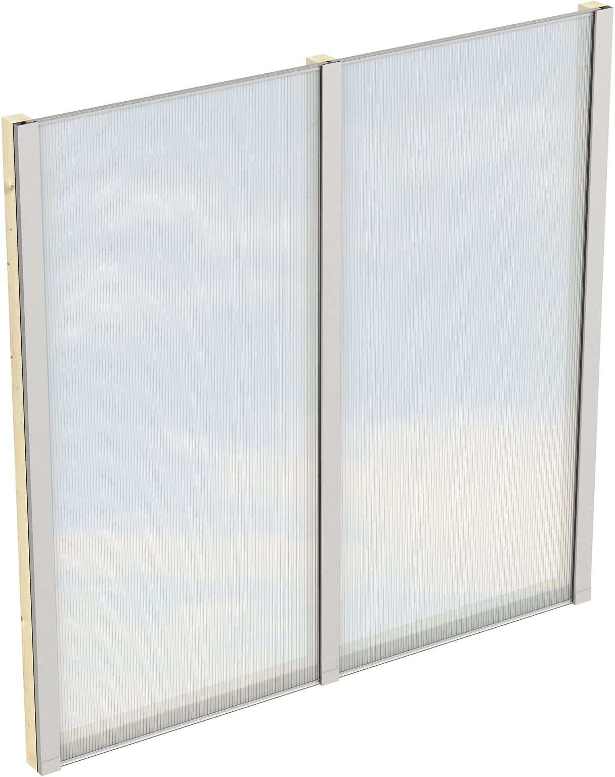 Skanholz m. Polycarbonat, freistehend