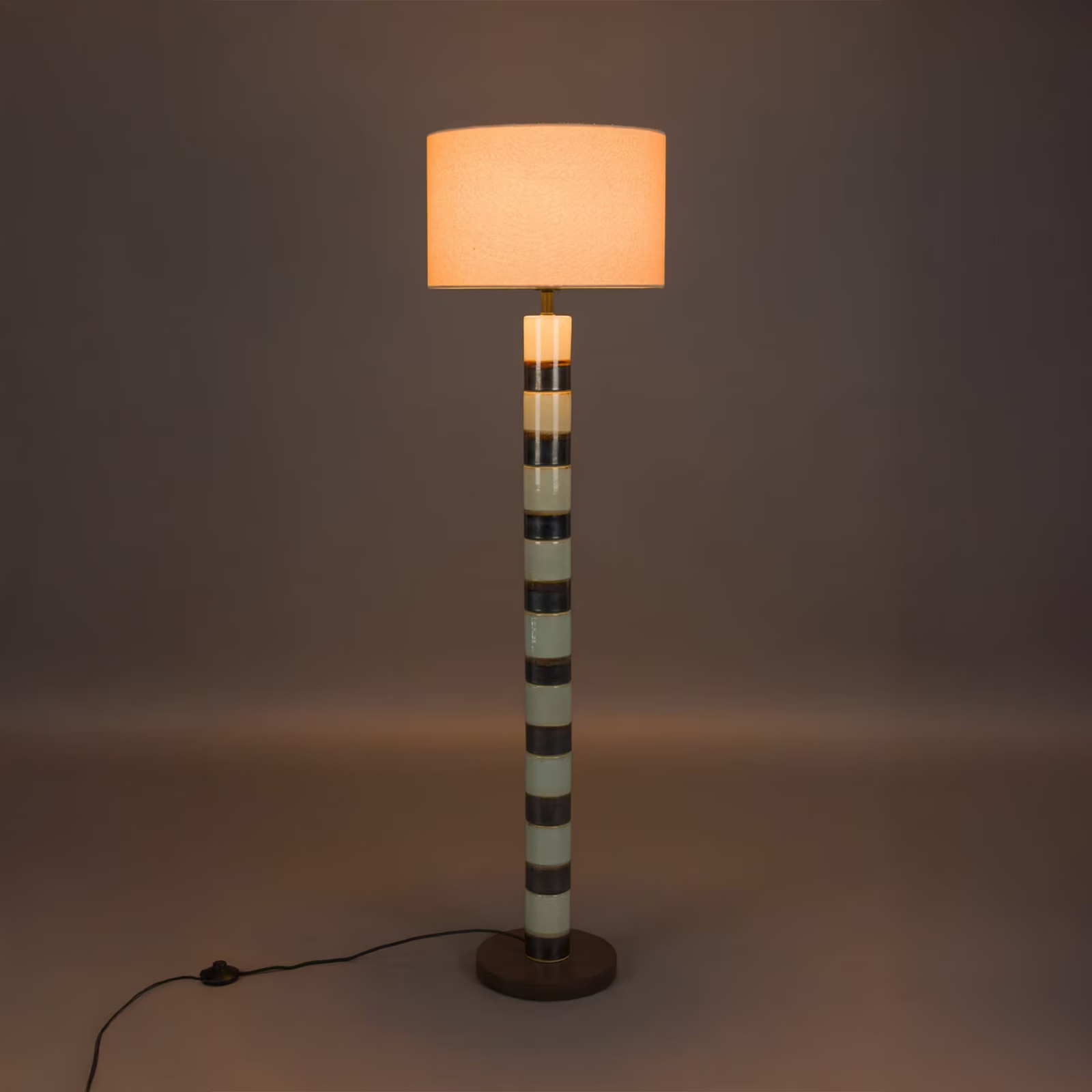 Dutchbone Vloerlamp Vertigo Groen, Hoogte: 143 cm
