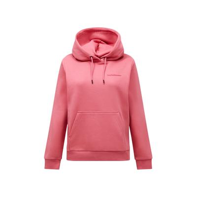 Kapuzensweatshirt PEAK PERFORMANCE "W Original Small Logo Hood", Damen, Gr. S, beeren, 80% Baumwolle, 20% Polyester, unifarben, relaxed fit normal, ohne Ausschnitt, Sweatshirts, mit sportivem Design