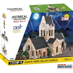 Cobi Historical Collection World War II 2299 Church Sainte-Mére-Egliste June 6 1944 D-Day 2299