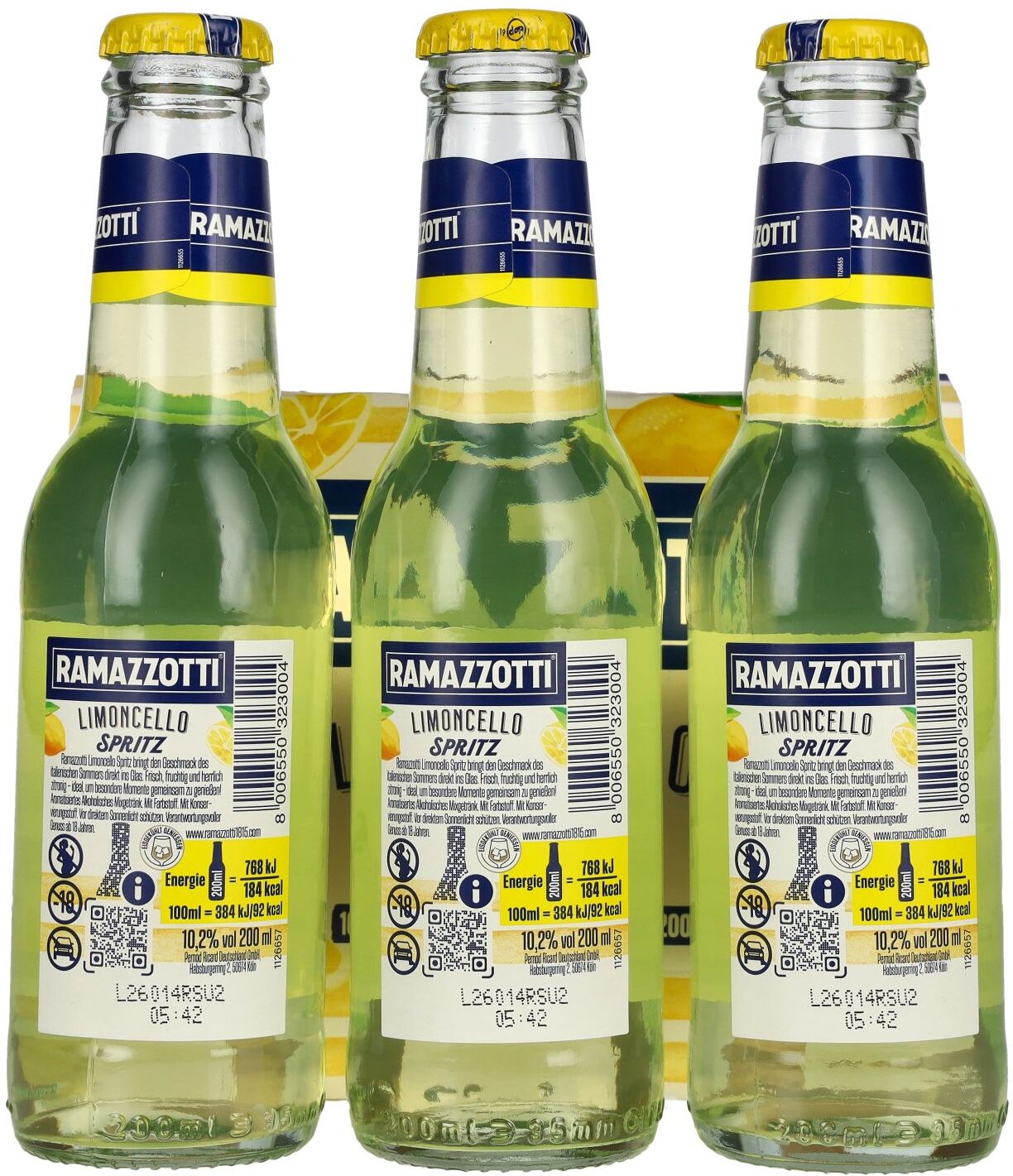 Ramazzotti Limoncello Spritz 10,2% Vol. 3x0,2l