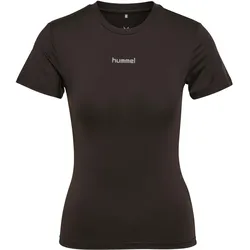 hummel, Damen, Sportshirt, hmlFAST W TRAINING T-SHIRT S/S (M), Grau, Schwarz