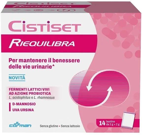 Cistiset Riequilibra Integratore per Benessere delle Vie Urinarie 14 Bustine