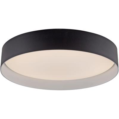 LED Deckenleuchte "TAVOLI", schwarz, 1, Ø 39cm H: 7,3cm, 1 Stk., SCHÖNER WOHNEN-KOLLEKTION, Leuchten, SCHÖNER WOHNEN Kollektion, CCT 2700-6500K, IR-Fernbedienung, Dimmbar, LED Deckenleuchte