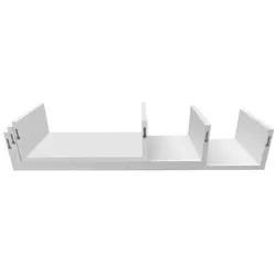 Lex 3er Set Wandregal Schweberegal Bücherablage Hängeregal Wandboard weiß : Weiss