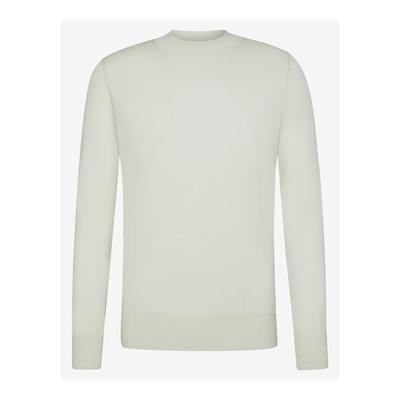 Stehkragenpullover BENVENUTO. "BENVENUTO. Pullover ADRIANO", Herren, Gr. M, weiß, Casual, regular fit, Pullover Stehkragenpullover, mit weichem Strickmaterial