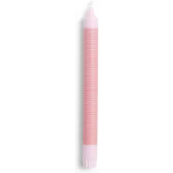 Hay Pattern Kerze sehr dünne Streifen rosa-rot