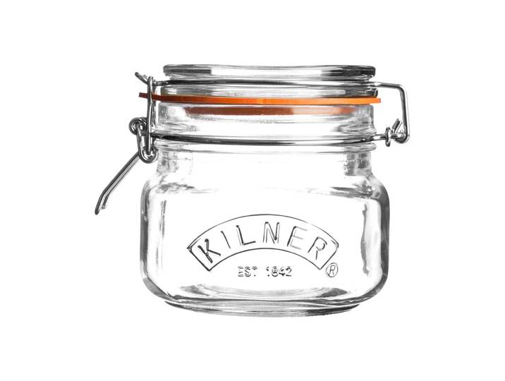 Kilner Bocal carré avec bouchon mécanique Kilner Transparent, 0,5 L