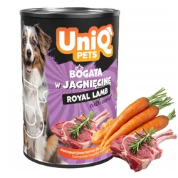 UNIQ PETS Nassfutter für Hunde ROYAL LAMB 375g Lammfleisch