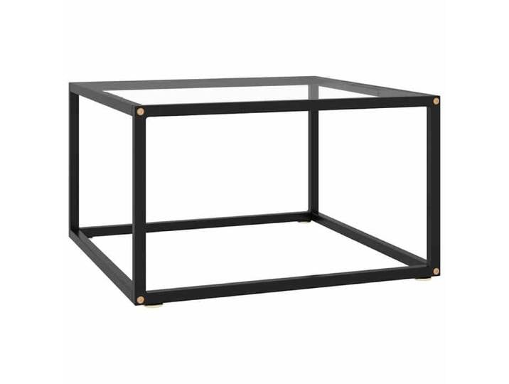 Maison Exclusive - Table basse Noir avec verre trempé 60x60x35 cm