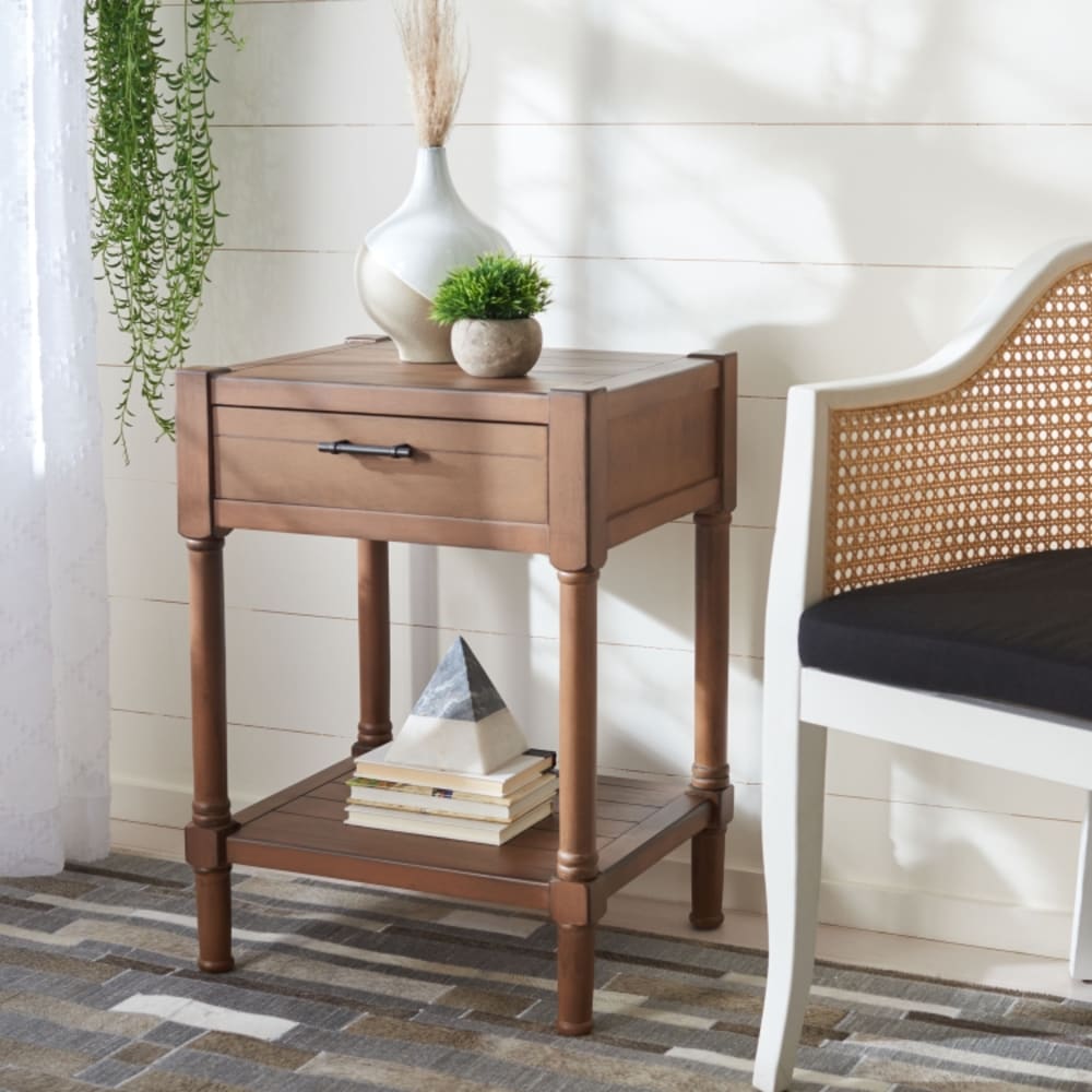 Safavieh Table d'appoint en bois, marron Marron 40x66x48cm