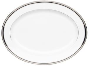 "Noritake Austin Platinum Oval Platter, 16"""