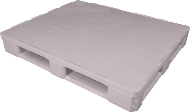 ESB Palette hygiénique fermée, dimensions industrielles, 5 patins, gris ; E. S. B. (HPFIG7G160K5GX7040)