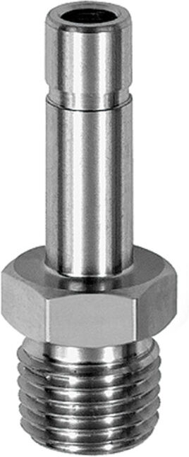 Riegler Raccord fileté mâle, R 1/4, embout mâle 6 mm, ES 1.4404 (770.014-6 ES)