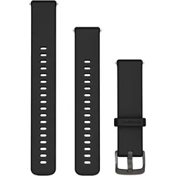 Garmin Quick Change (18 mm, Silikon), Uhrenarmband, Schwarz