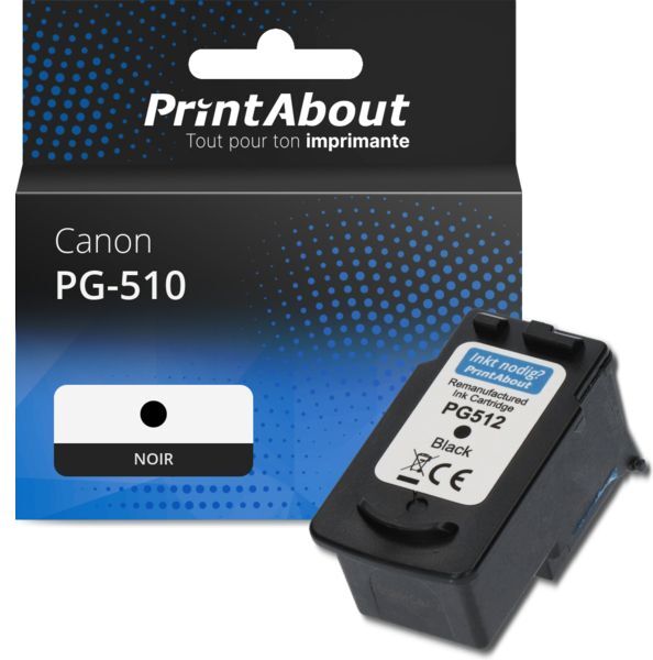 PrintAbout Cartouche compatible Canon PG-510 - Noir Noir