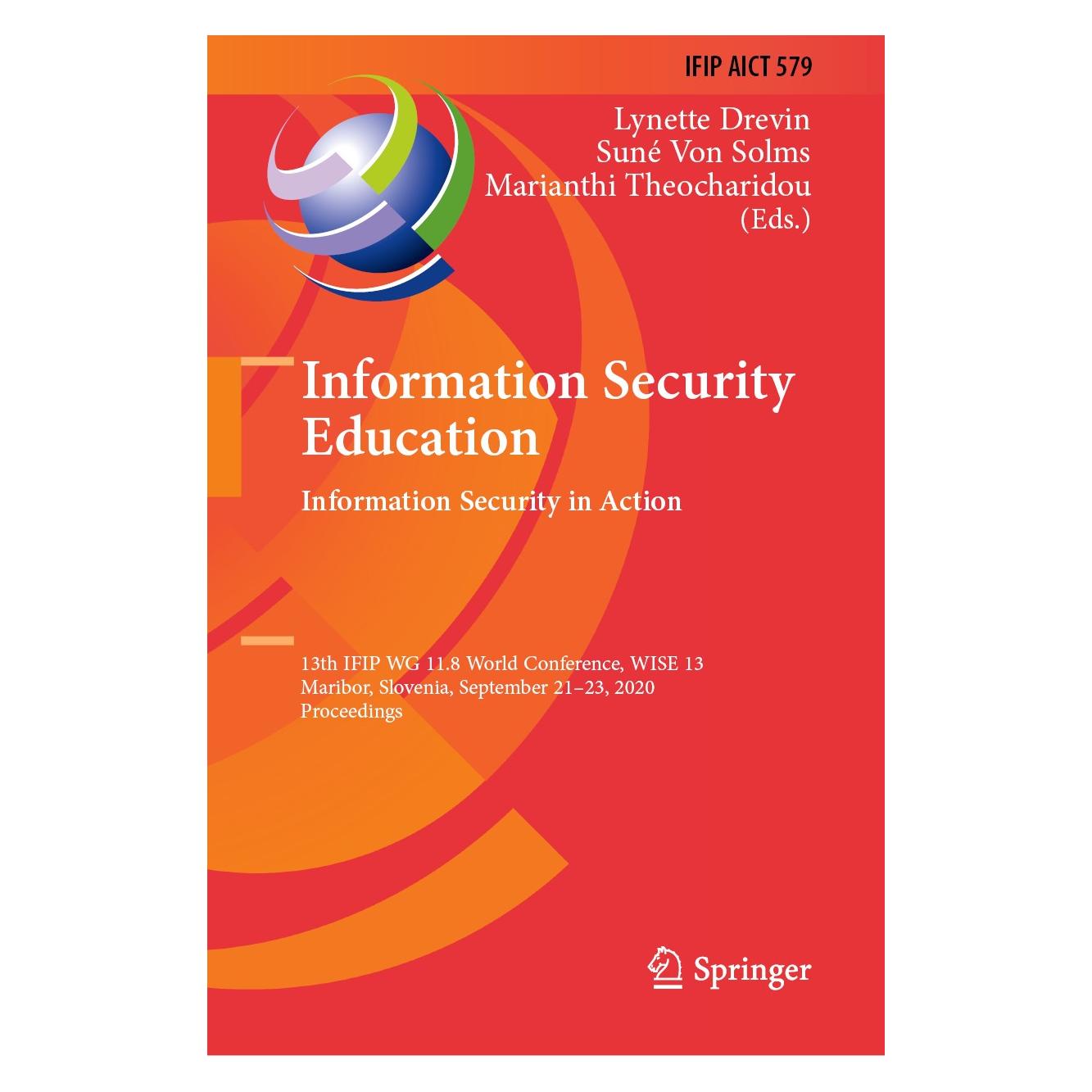 Springer Information Security Education. Informa (Englisch, Hardcover, Lynette Drevin, Marianthi Theocharidou, Suné von Solms) (9783030592905)