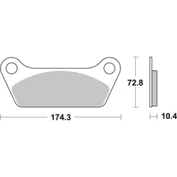 SBS Bremsbelag 553H.HF Street High Power Ceramic