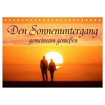 Den Sonnenuntergang gemeinsam genießen (Tischkalender 2027 DIN A5 quer), CALVENDO Monatskalender