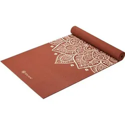 GAIAM YOGAMATTE INTENSE RUST SUNDIAL FLOWER 5MM CLASSIC PRINTED, Größe ONE SIZE in Rot Rot