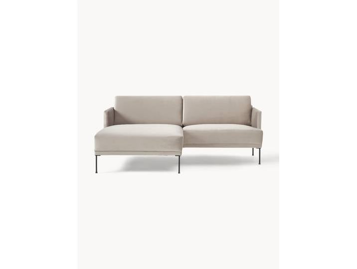 Kleines Samt-Ecksofa Fluente