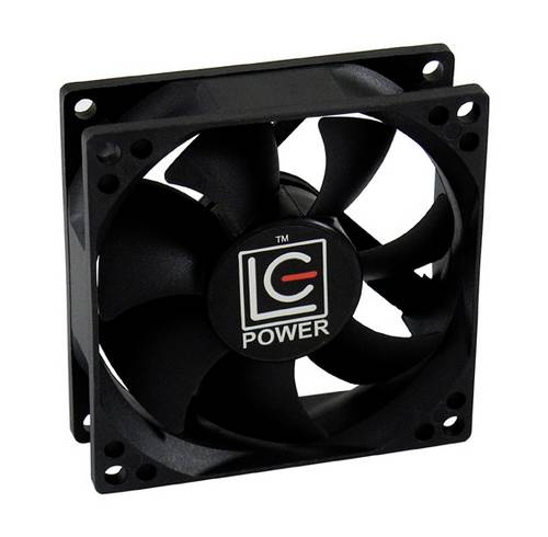 LC Power LC-CF-80 PC-Gehäuse-Lüfter Schwarz (B x H x T) 80 x 80 x 25mm