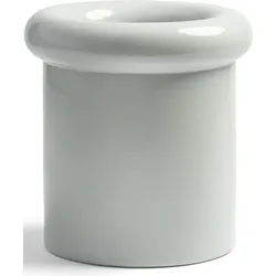 Vase Turban 21,5 cm hellgrau