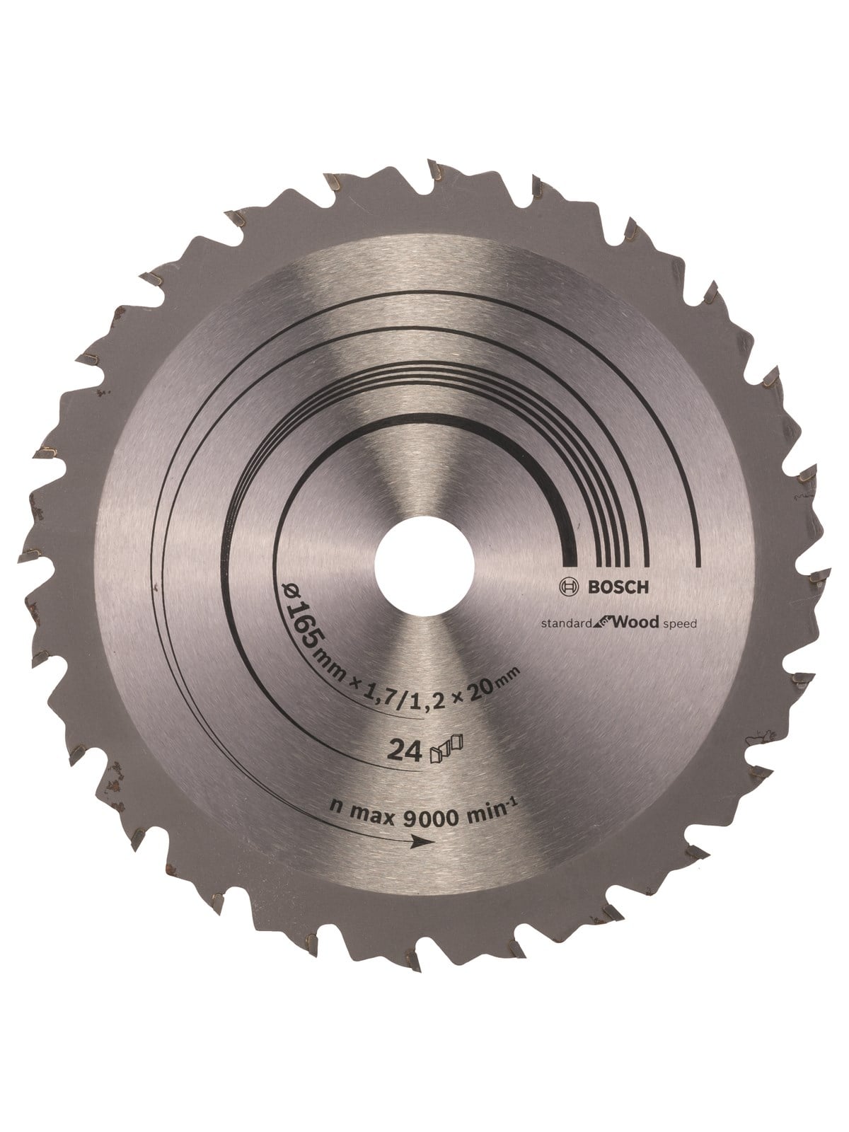 Bosch RUNDSAVKL Ø165X1.7X20 24T SPEEDLINE