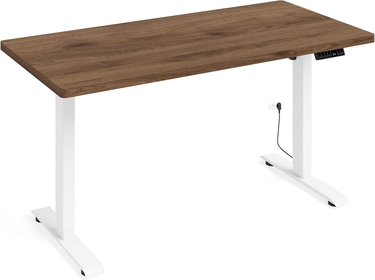 Ergonomisch elektrisch zit-sta bureau met automatische geheugenfunctie voor thuiswerk en kantoor