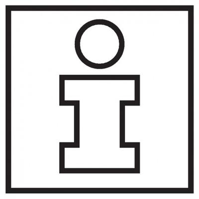 Aufkleber I Türschild Piktogramm Infopoint, Folie, selbstklebend, 150x150mm