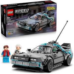 LEGO Speed Champions 77256 Zeitmaschine aus Zurück in die Zukunft, ab 9 Jahre, 357 Teile