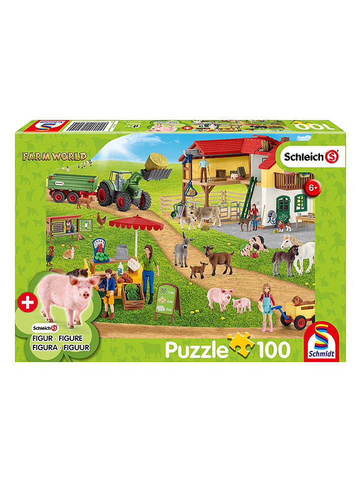 Schmidt Spiele 100tlg. Puzzle "Farm World - Bauernhof und Hofladen" - ab 6 Jahren - onesize
